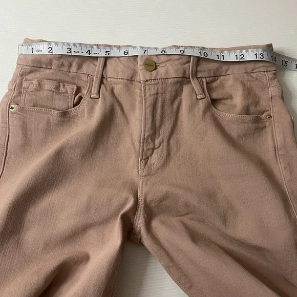 Frame Denim X Aerin Le Crop Mini Boot Dusty Rose Size 26 - Picture 4 of 9